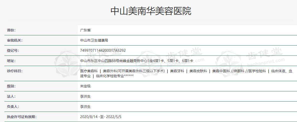 中山美南华美容医院陈世明最擅长做什么项目？专注面部年轻化抗衰诊疗